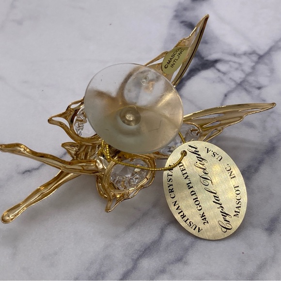 Crystal Delight 24K Gold Plated Austrian Crystal Fairy Window Decor by Mascot - Picture 3 of 4